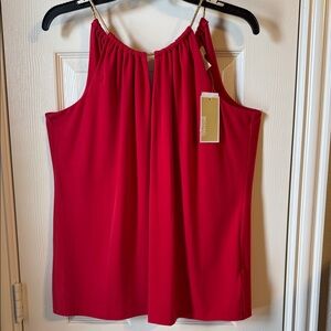 Michael Kors Red Camisole Top size M.  NWT
